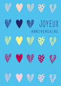 Cœurs colorés pour un anniversaire joyeux